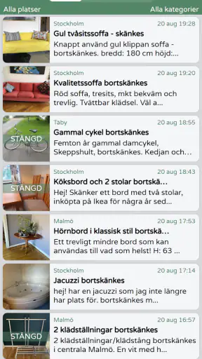 Bortskänkes screenshot