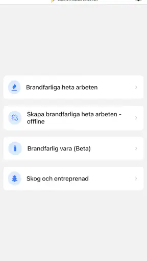 Brandfarliga arbeten screenshot