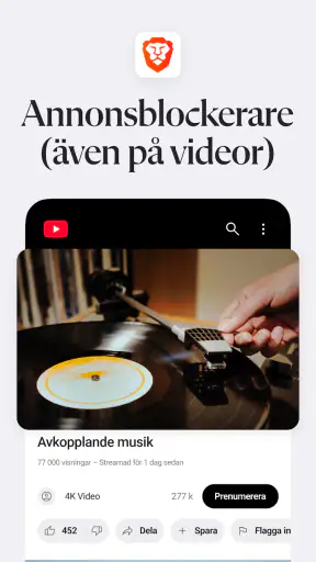 Brave: Webbläsare och Sökmotor screenshot
