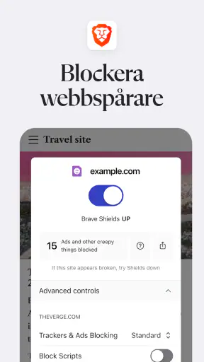 Brave: Webbläsare och Sökmotor screenshot