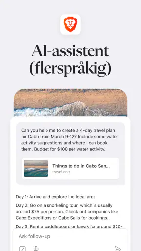 Brave: Webbläsare och Sökmotor screenshot