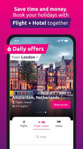 Bravofly - flights and hotel screenshot