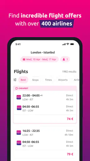 Bravofly - flights and hotel screenshot