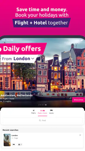 Bravofly - flights and hotel screenshot