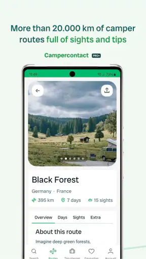 Campercontact - ställplatser screenshot