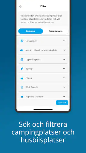 CampingCard ACSI screenshot