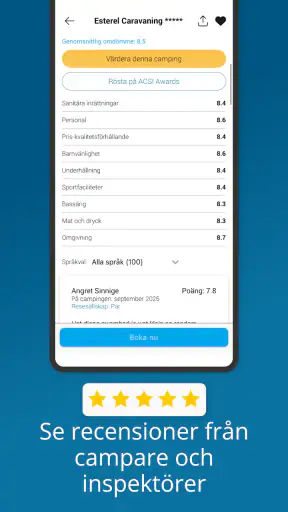 CampingCard ACSI screenshot