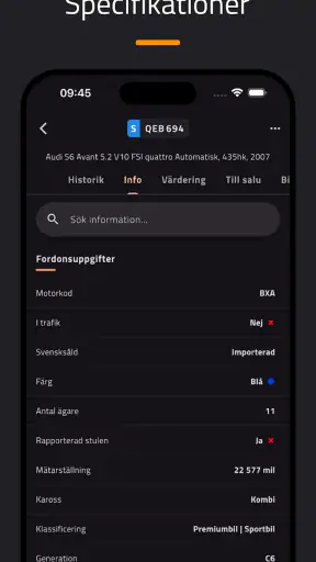Car.info - Sök biluppgifter screenshot
