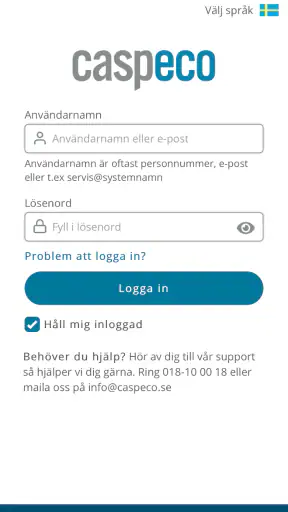 Caspeco Cloud screenshot