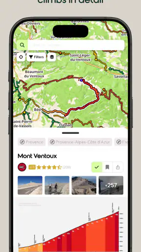 climbfinder - cols & hills screenshot