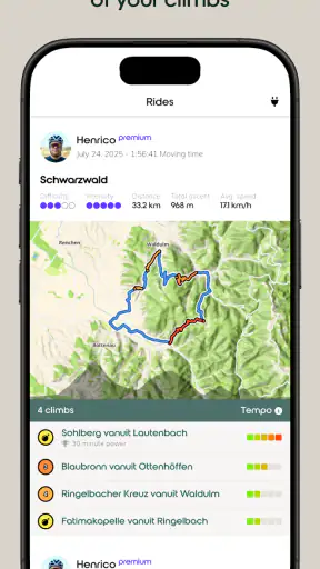 climbfinder - cols & hills screenshot