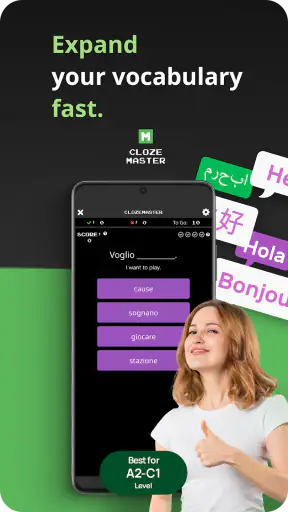 Clozemaster: Språkinlärning screenshot