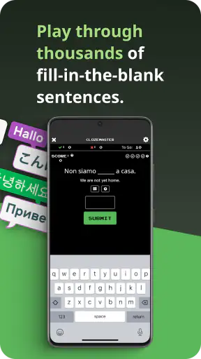 Clozemaster: Språkinlärning screenshot