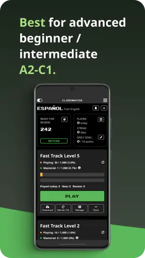 Clozemaster: Språkinlärning screenshot
