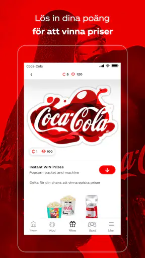 Coca-Cola: Spela & Vinn Priser screenshot