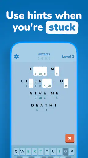 Code Crackle - Cryptogram game screenshot