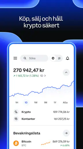 Coinbase: Köp krypto som BTC screenshot