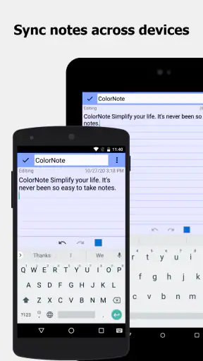 ColorNote Anteckningar Notepad screenshot