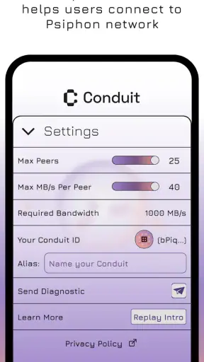 Conduit screenshot