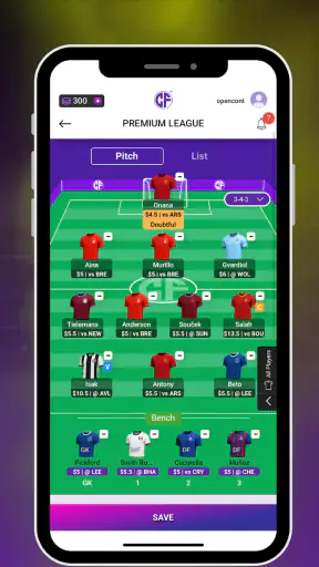Copa Fantasy screenshot