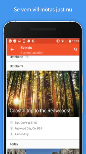 Couchsurfing reseapp screenshot