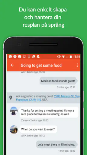 Couchsurfing reseapp screenshot