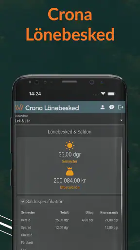 Crona Lönebesked screenshot