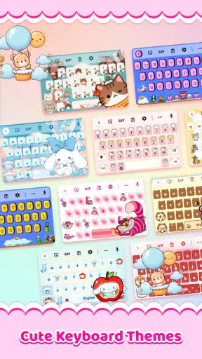 Cute Keyboard: Kawaii & Emoji screenshot