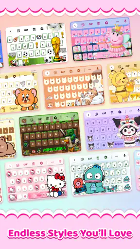 Cute Keyboard: Kawaii & Emoji screenshot