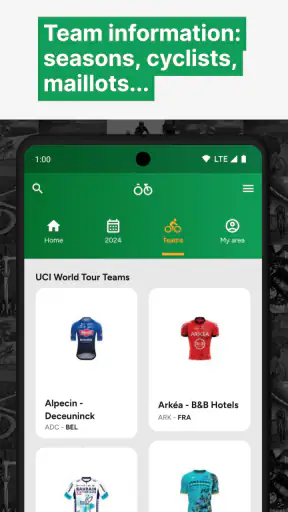 Cyclingoo: Cycling results screenshot