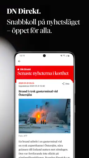 Dagens Nyheter screenshot