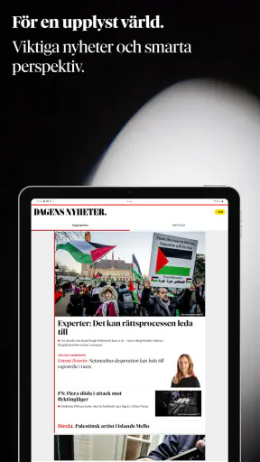 Dagens Nyheter screenshot