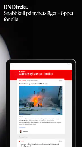 Dagens Nyheter screenshot