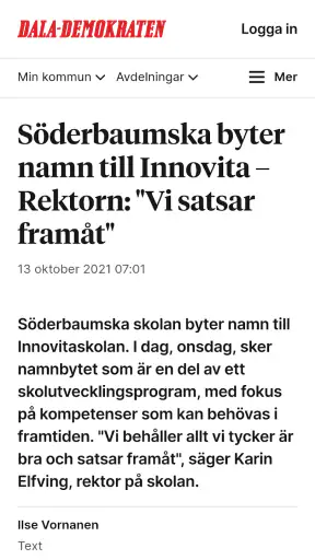 Dala-Demokraten screenshot