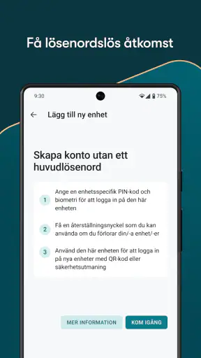 Dashlanes lösenordshanterare screenshot