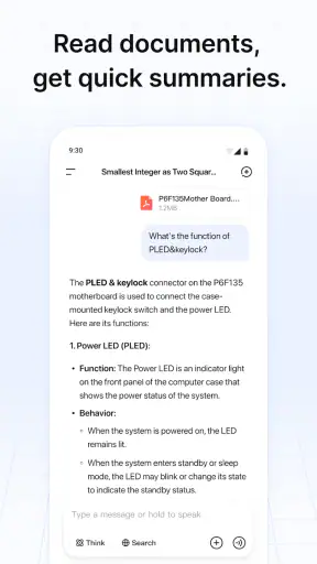 DeepSeek - AI-assistent screenshot