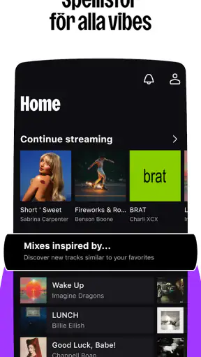 Deezer: musik och poddar screenshot
