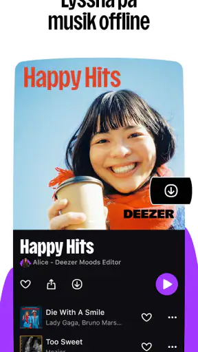 Deezer: musik och poddar screenshot
