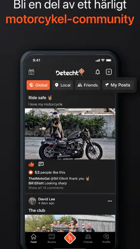 Detecht - Motorcykelapp & GPS screenshot