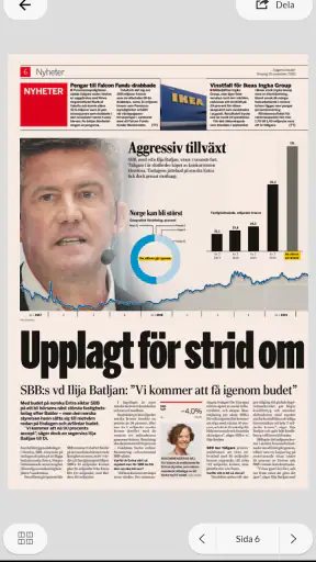 Di e-tidning - Dagens industri screenshot