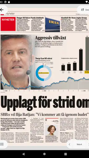 Di e-tidning - Dagens industri screenshot