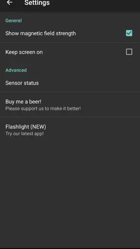 Digital kompass screenshot
