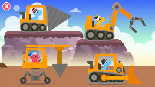 Dinosaur Grävmaskinspel screenshot