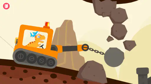 Dinosaur Grävmaskinspel screenshot