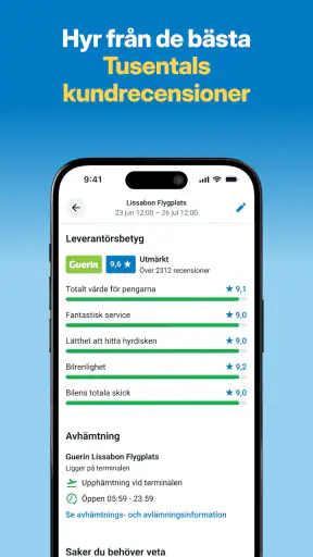 DiscoverCars.com -biluthyrning screenshot