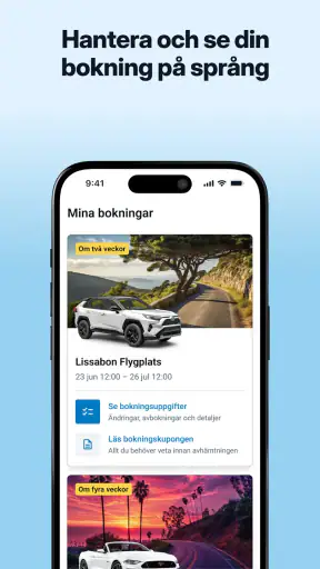 DiscoverCars.com -biluthyrning screenshot