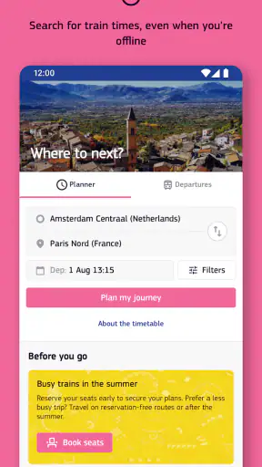 DiscoverEU Travel App screenshot