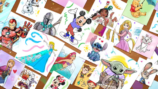 Disneys Färgläggningsvärld screenshot
