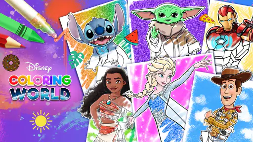 Disneys Färgläggningsvärld screenshot