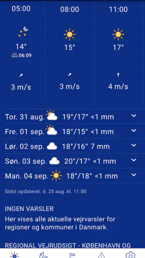 DMI Vejr screenshot